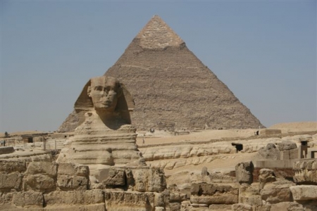 Guizeh, le Sphinx et les Pyramides